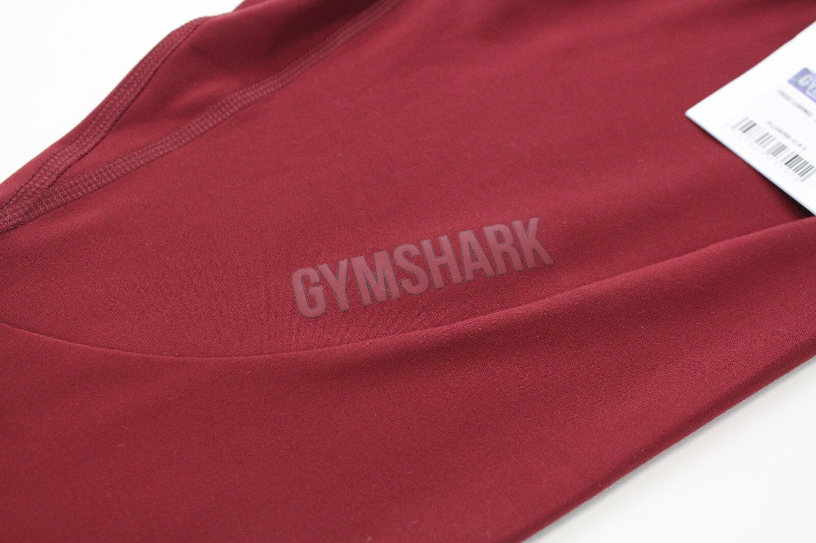 GYM SHARK Women Leggings S Red Sportswear Stretch Logo Activewear