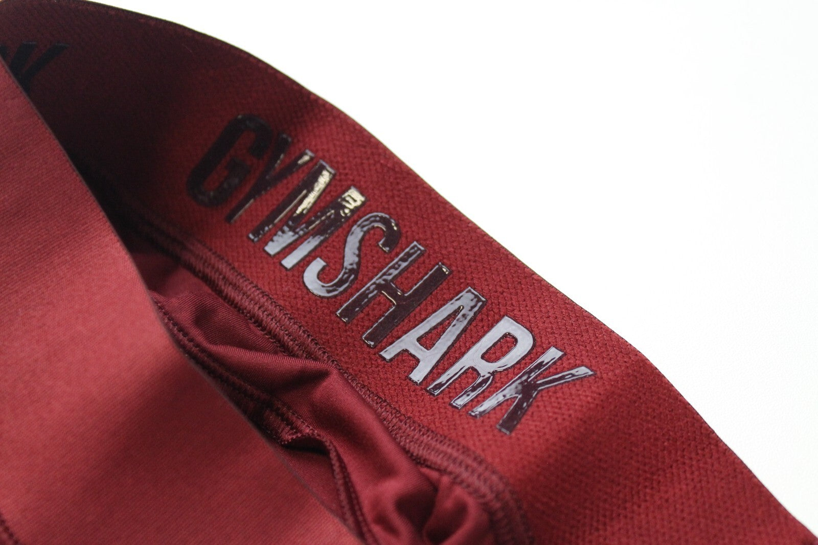 GYM SHARK Women Leggings S Red Sportswear Stretch Logo Activewear