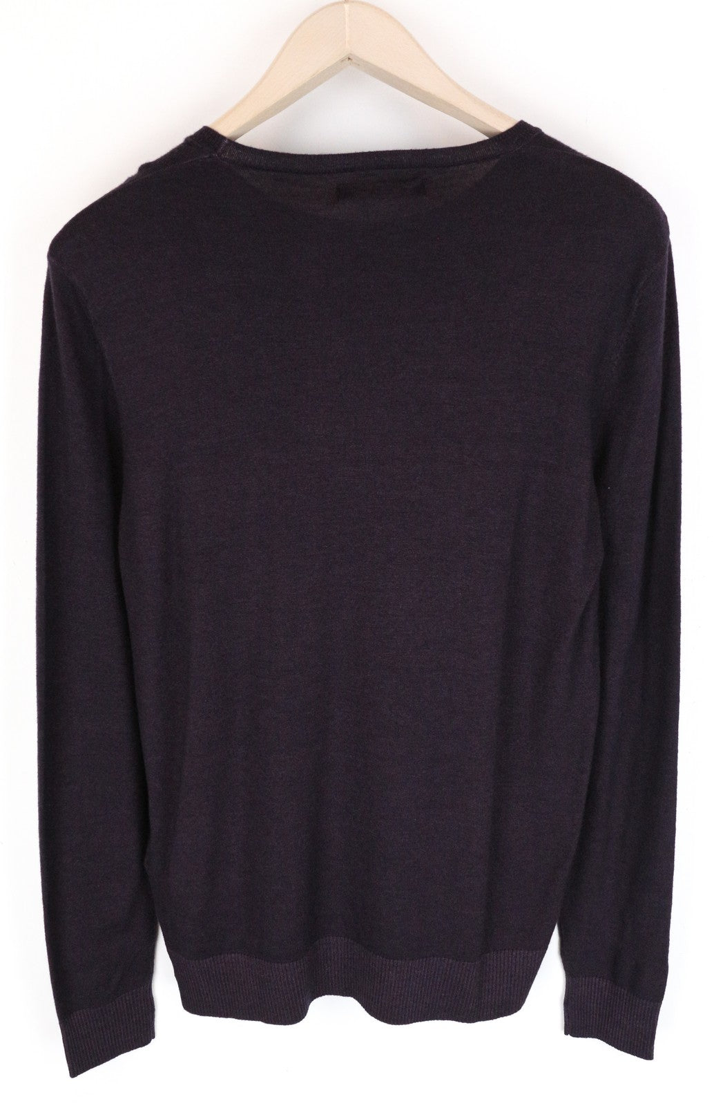 REPLAY S Purple Wool Blend Sweatshirt Pullover Long Sleeve Casual Men's Top