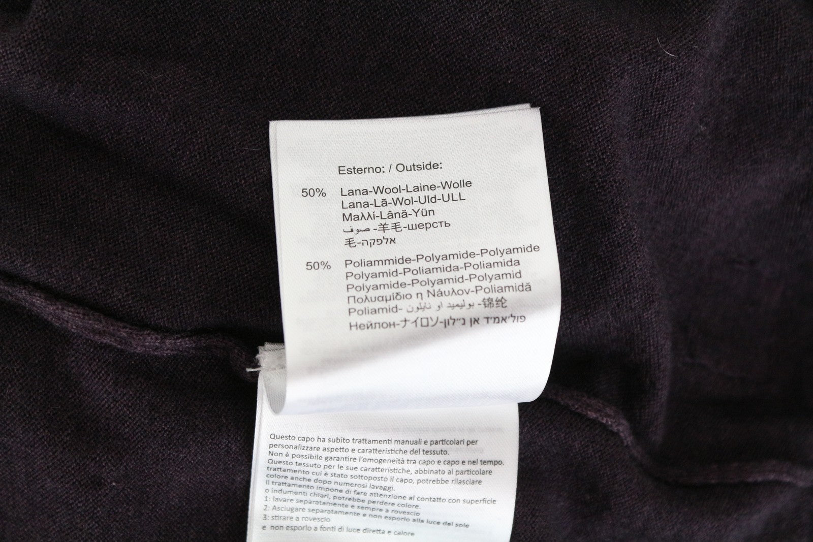 REPLAY S Purple Wool Blend Sweatshirt Pullover Long Sleeve Casual Men's Top