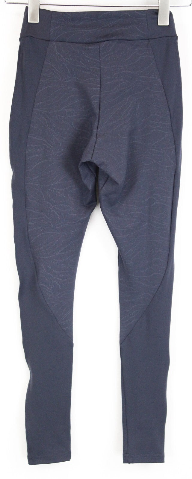 GYM SHARK Women Lustre Leggings S Blue Patterned Stretch Sportswear