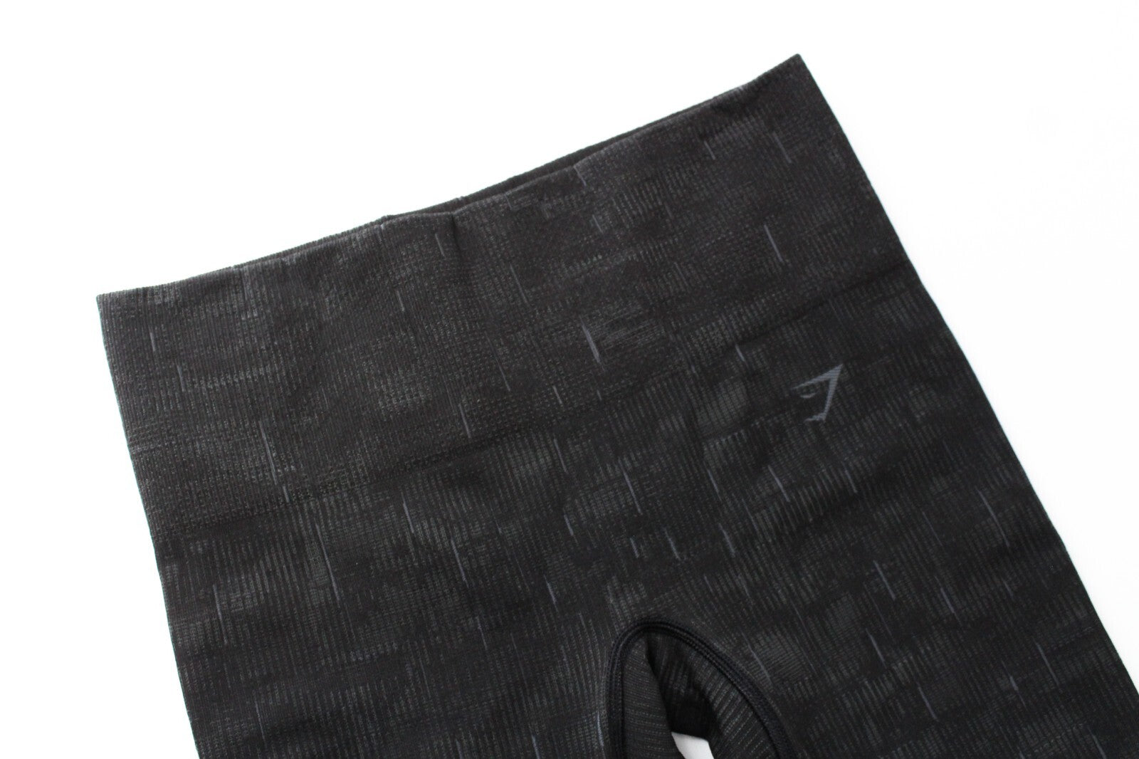 GYM SHARK Women Leggings S Dark Grey Patterned Activewear Stretch Logo