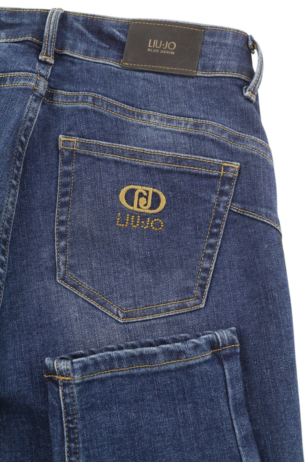 LIU JO Divine Women Jeans W28 Skinny Stretch High Waist Ankle Washed Denim Blue