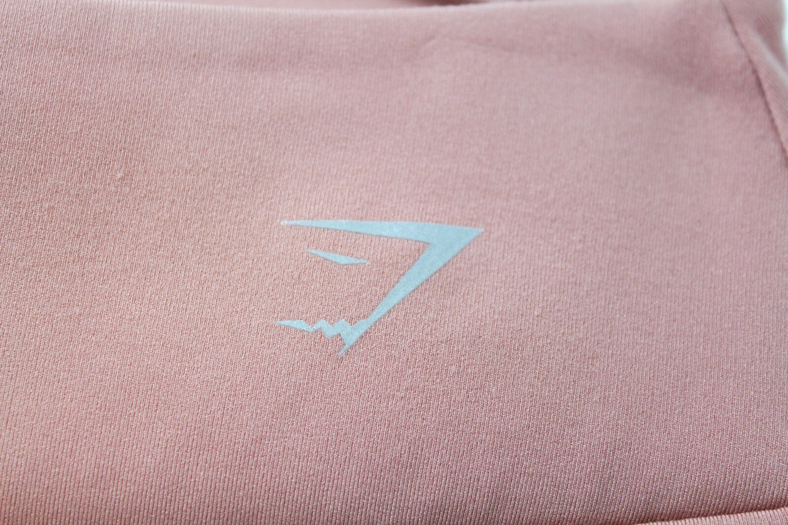 GYM SHARK Women Leggings S Pink Sports Laser Cut Activewear Stretch Logo