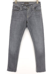 NUDIE JEANS Tight Long John Men Jeans W29/L32 Organic Charcoal Slim Fit Logo