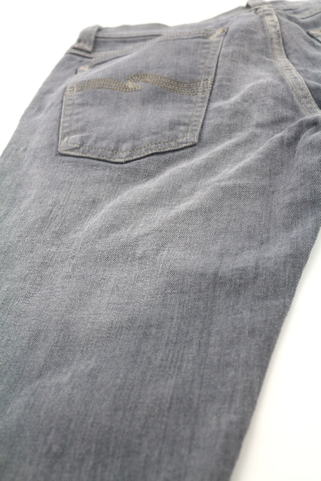 NUDIE JEANS Tight Long John Men Jeans W29/L32 Organic Charcoal Slim Fit Logo