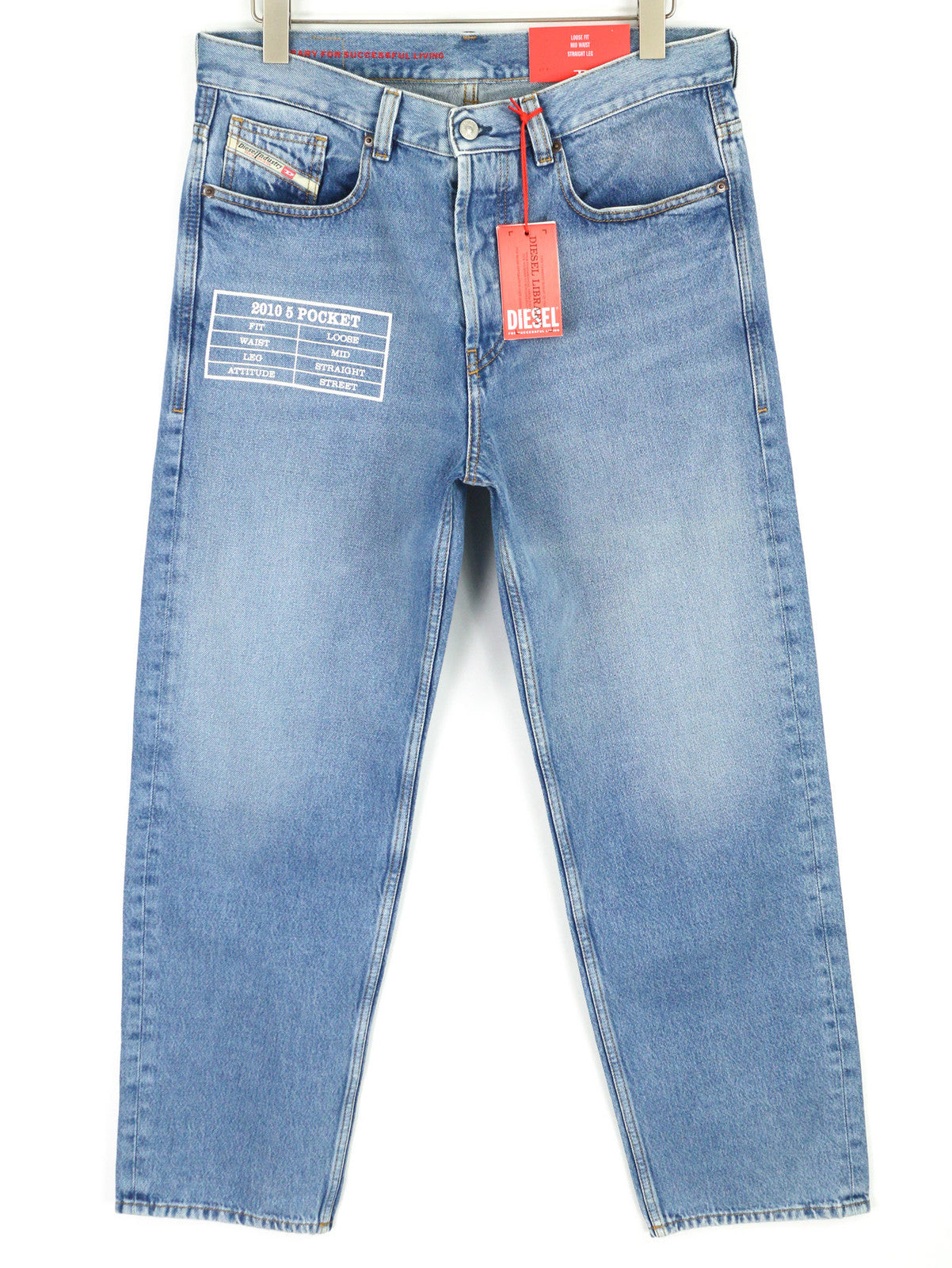 DIESEL 2010 9C16S Men's Jeans W32/L32 Loose Fit Mid Waist Straight Leg RRP€160