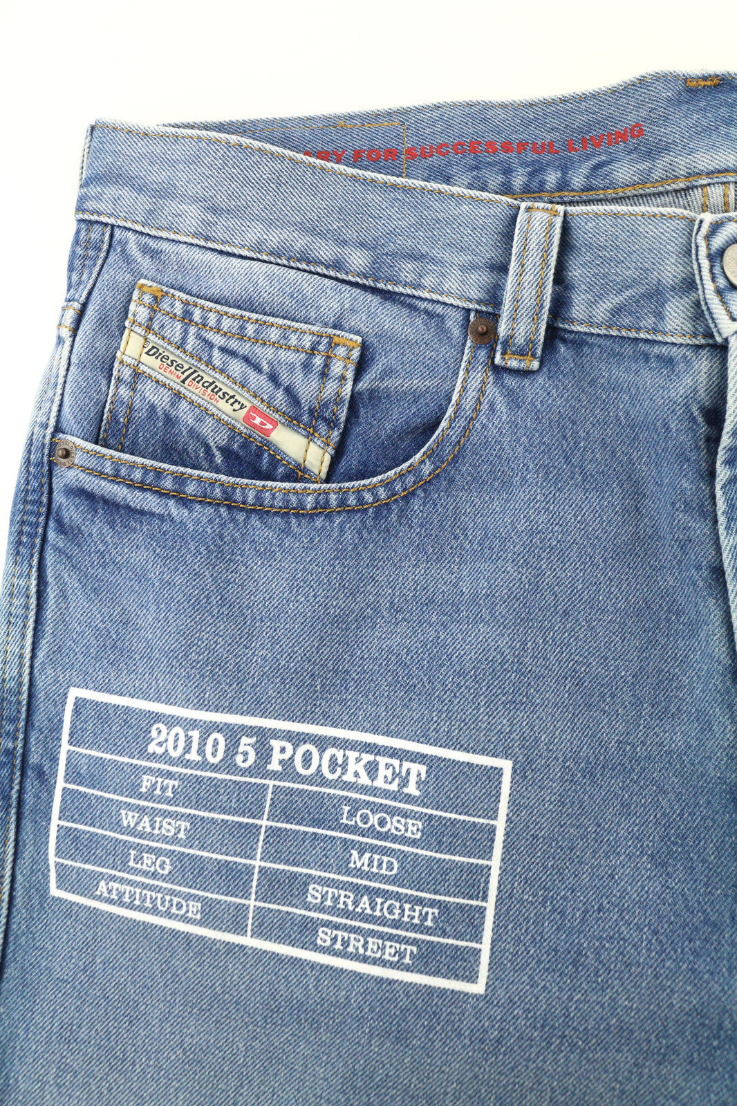 DIESEL 2010 9C16S Men's Jeans W32/L32 Loose Fit Mid Waist Straight Leg RRP€160