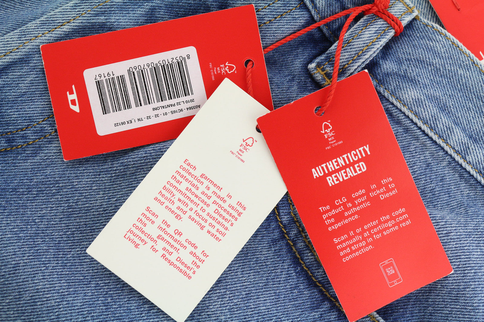 DIESEL 2010 9C16S Men's Jeans W32/L32 Loose Fit Mid Waist Straight Leg RRP€160