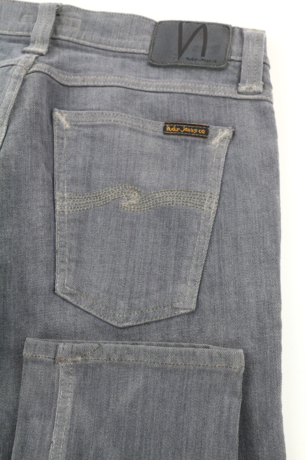 NUDIE JEANS Tight Long John Men Jeans W30/L32 Organic Charcoal Washed Slim Fit