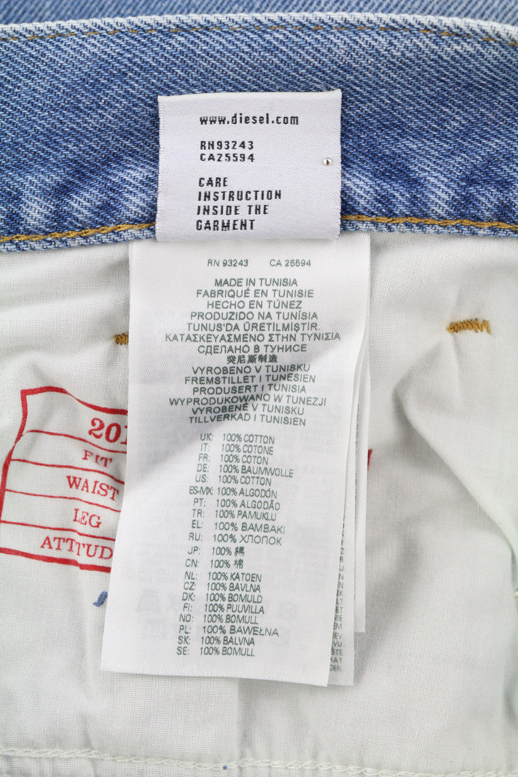 DIESEL 2010 9C16S vyriški džinsai, W32/L32, laisvo kirpimo, vidutinio juosmens, tiesūs, mėlyni. RMK 160 €. 