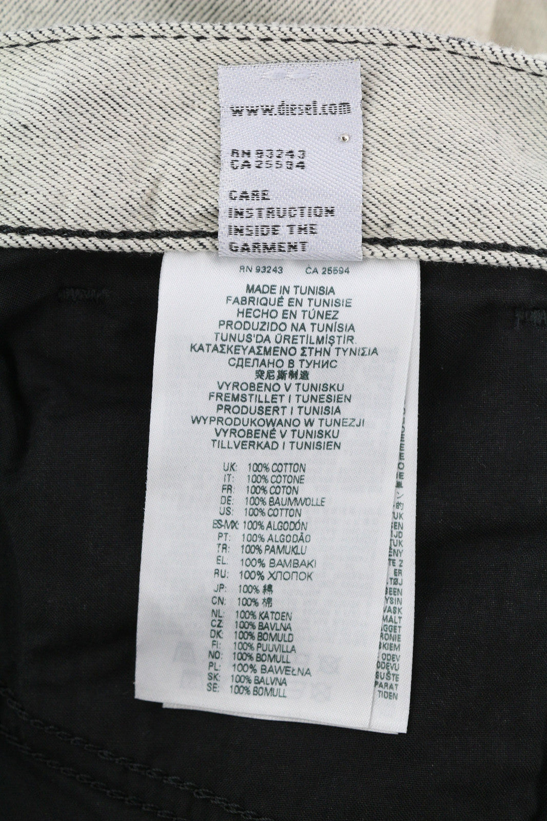 DIESEL D-Kras 09A53 Men Jeans W30/L30 Sim Fit Painted Look RRP€220 Light Denim