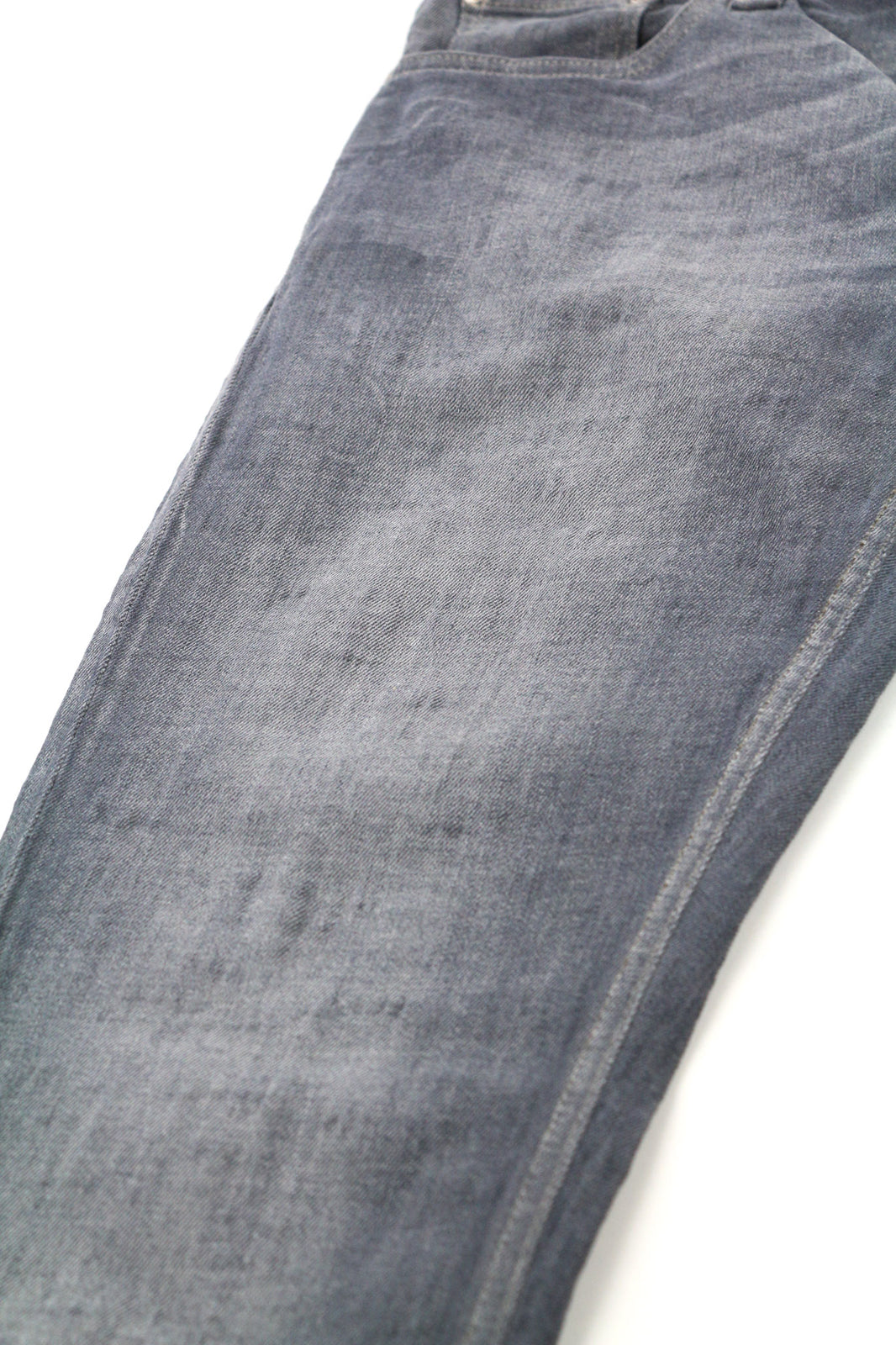 NUDIE JEANS Tight Long John Men Jeans W33/L34 Organic Charcoal Slim Fit Zipper