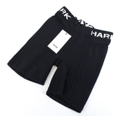 GYM SHARK Women Legacy Fitness Shorts XS Black Stretch Sports Activewear Logo