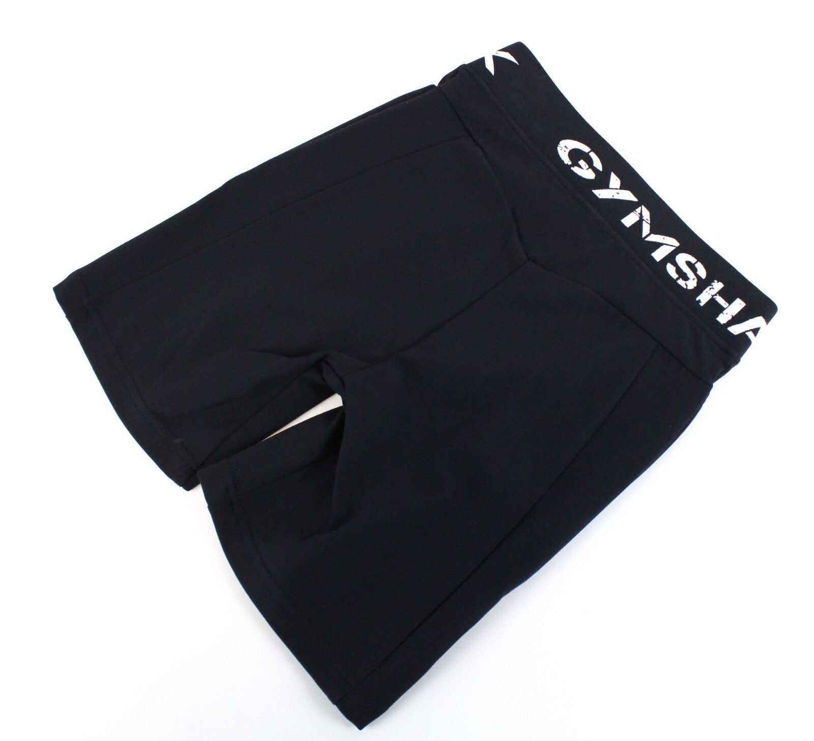 GYM SHARK Women Legacy Fitness Shorts XS Black Stretch Sports Activewear Logo