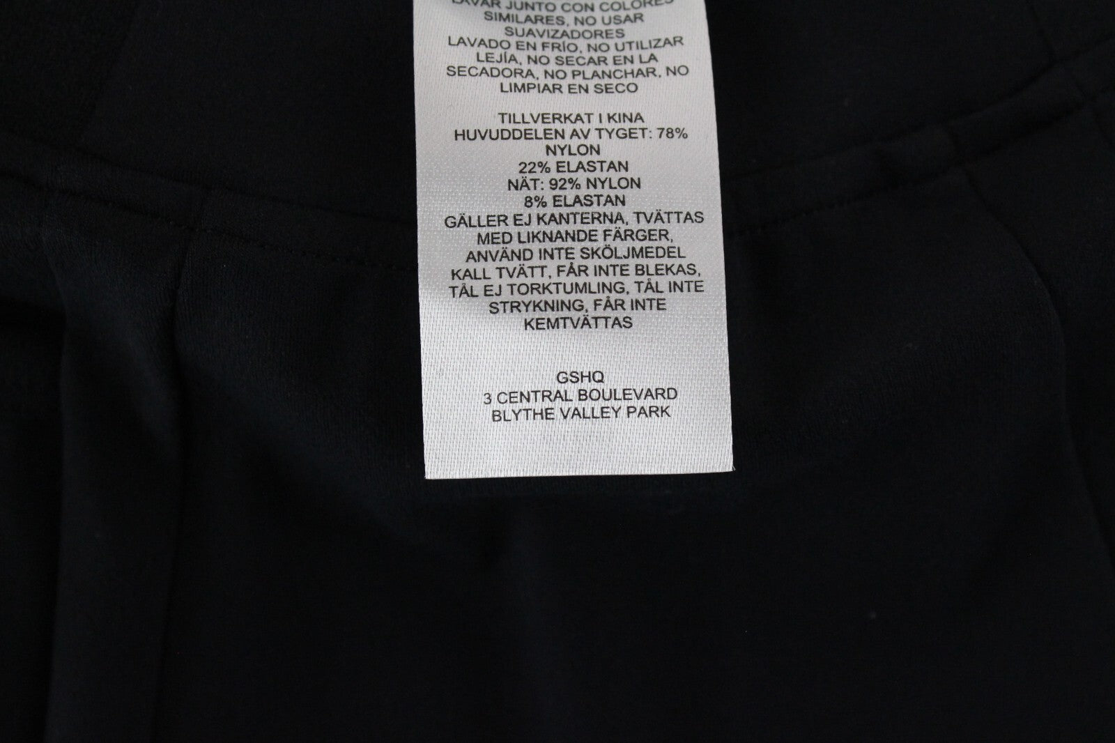 GYM SHARK Women Legacy Fitness Shorts XS Black Stretch Sports Activewear Logo