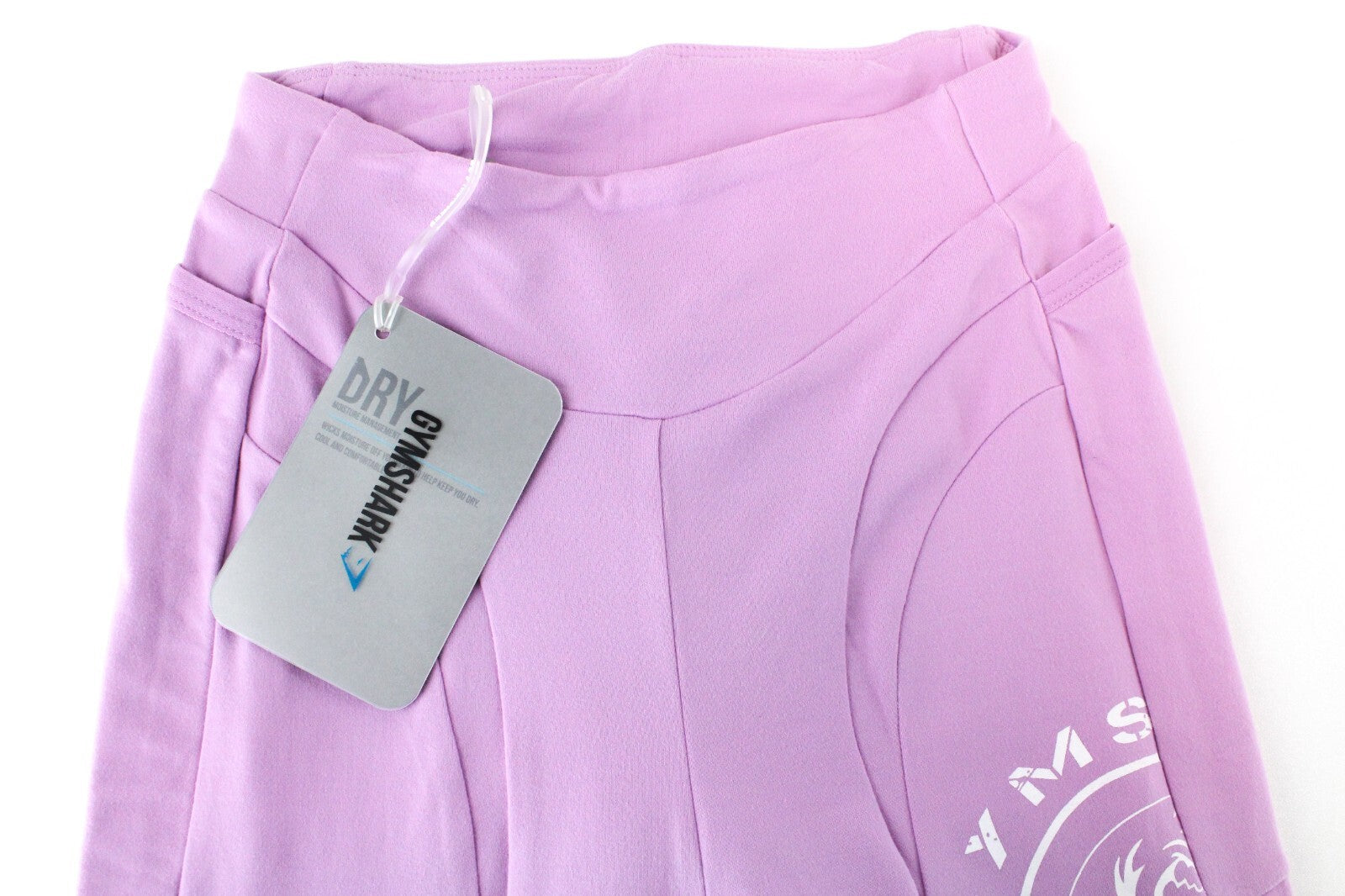 GYM SHARK Women Legacy Fitness Leggings XS Purple Stretch Activewear Logo