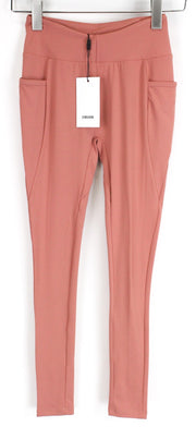 GYM SHARK Women Sculpt Leggings S Deep Pink Stretch Activewear Pockets