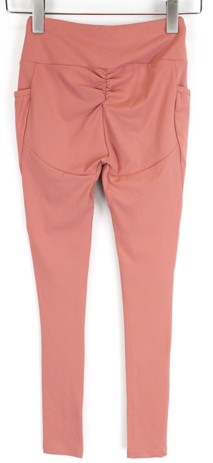 GYM SHARK Women Sculpt Leggings S Deep Pink Stretch Activewear Pockets