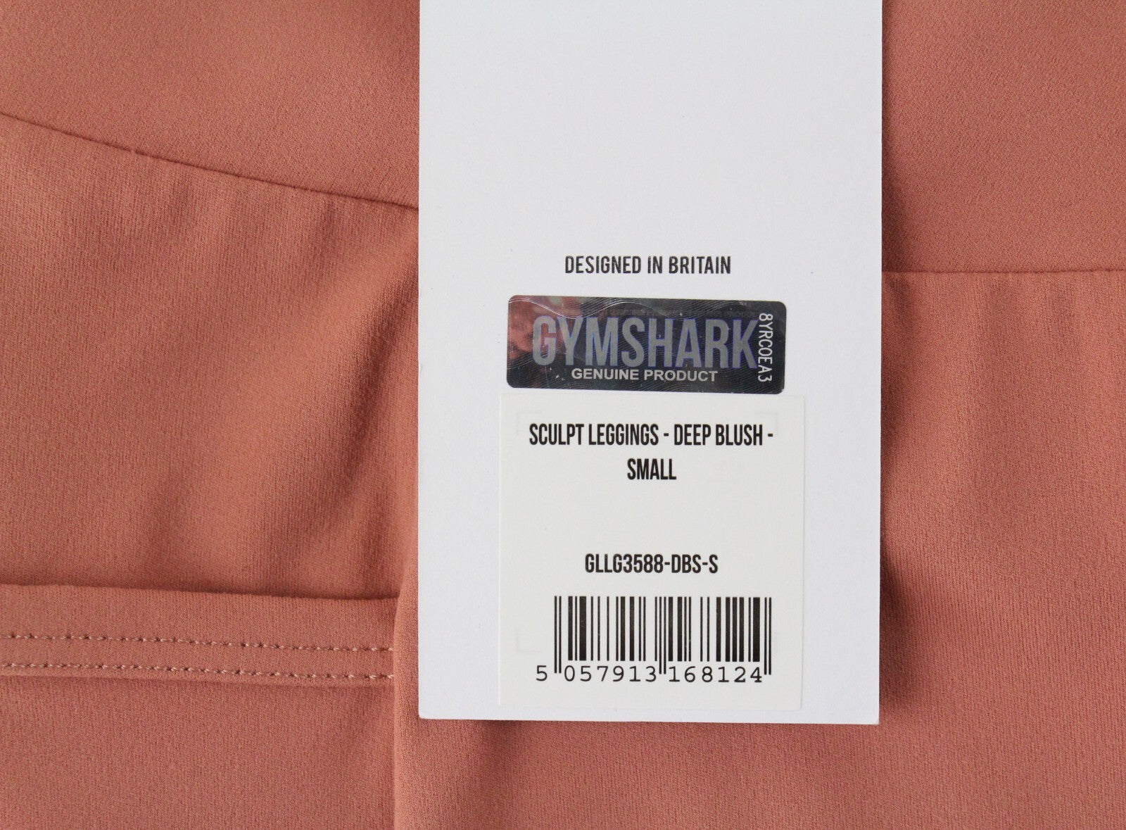 GYM SHARK Women Sculpt Leggings S Deep Pink Stretch Activewear Pockets