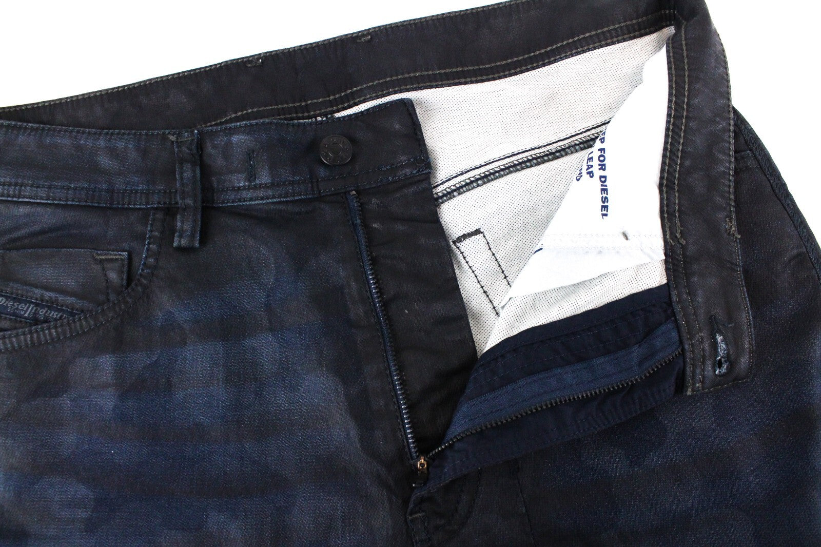 DIESEL vyriški džinsai W28/L32 Narrot CB-NE 0686J sportiniai Jogg vaškuoti tamprūs raštai 