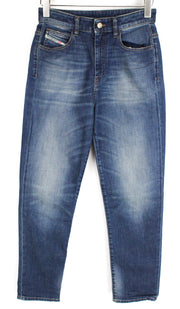 DIESEL Women Jeans W26/L32 D-Eiselle 089AR Boyfriend Fit Blue Stretch Straight