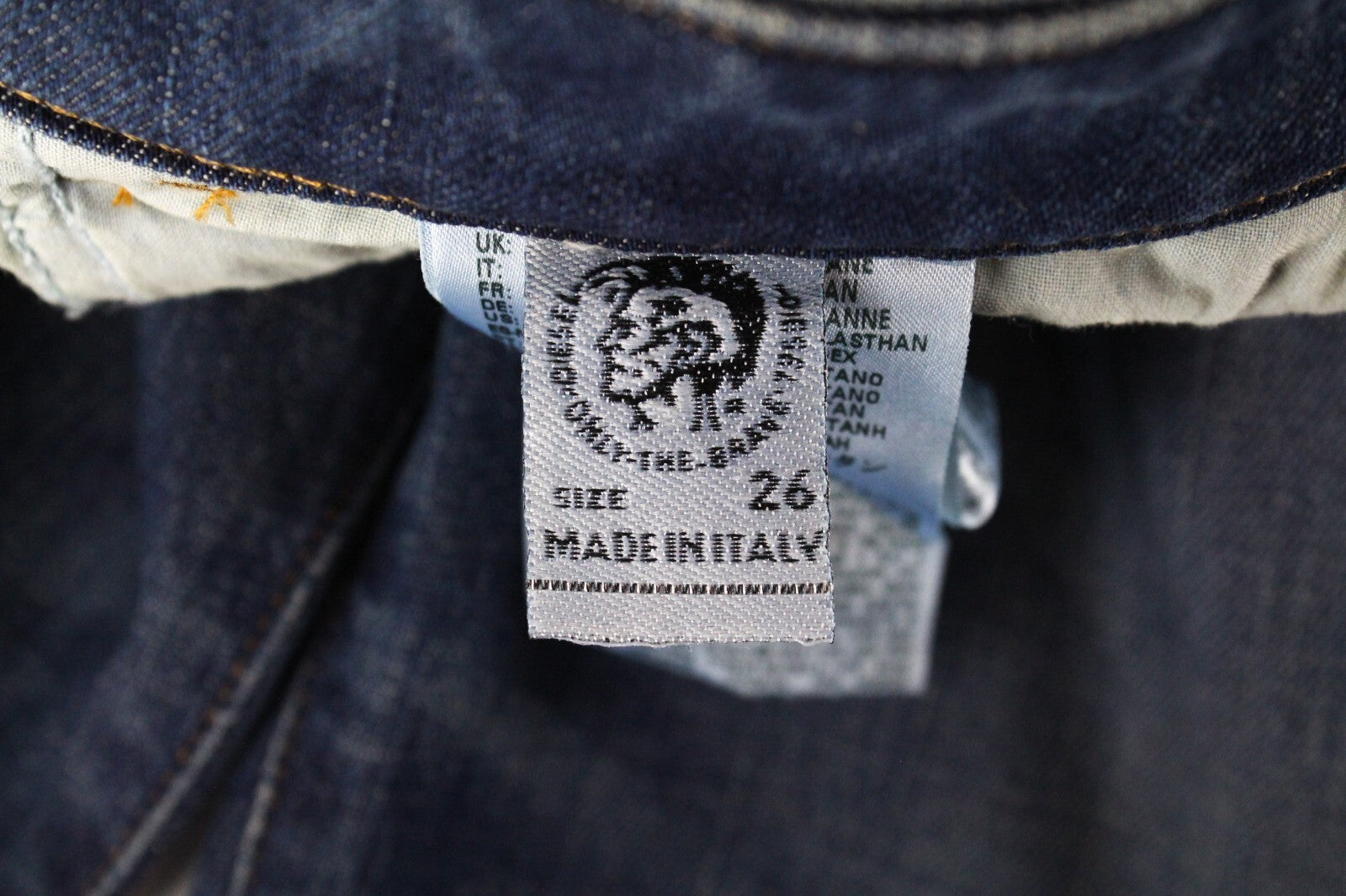 DIESEL Women Jeans W26/L32 D-Eiselle 089AR Boyfriend Fit Blue Stretch Straight