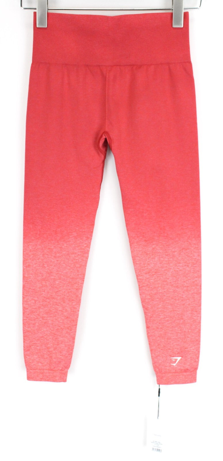 GYM SHARK Women Adapt Leggings M Pink Ombre Stretch Activewear Logo