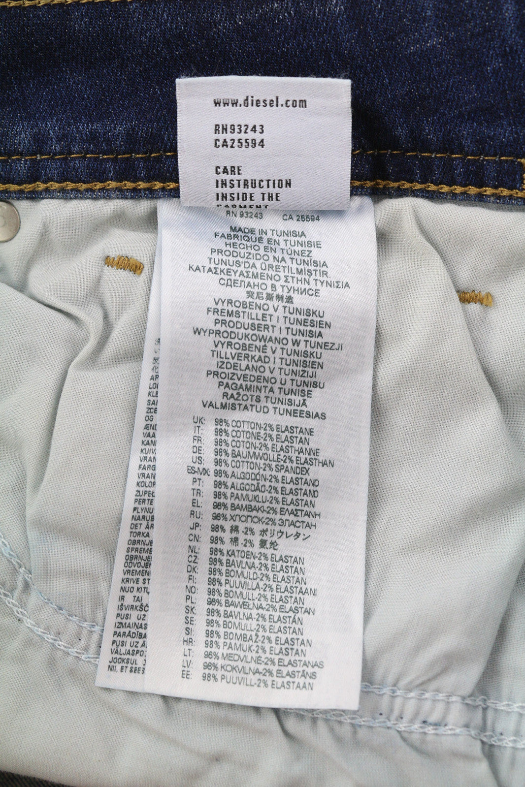 DIESEL 1979 Sleenker 09D43 Men Jeans W30/L34 Skinny Fit Low Waist Skinny RRP€150