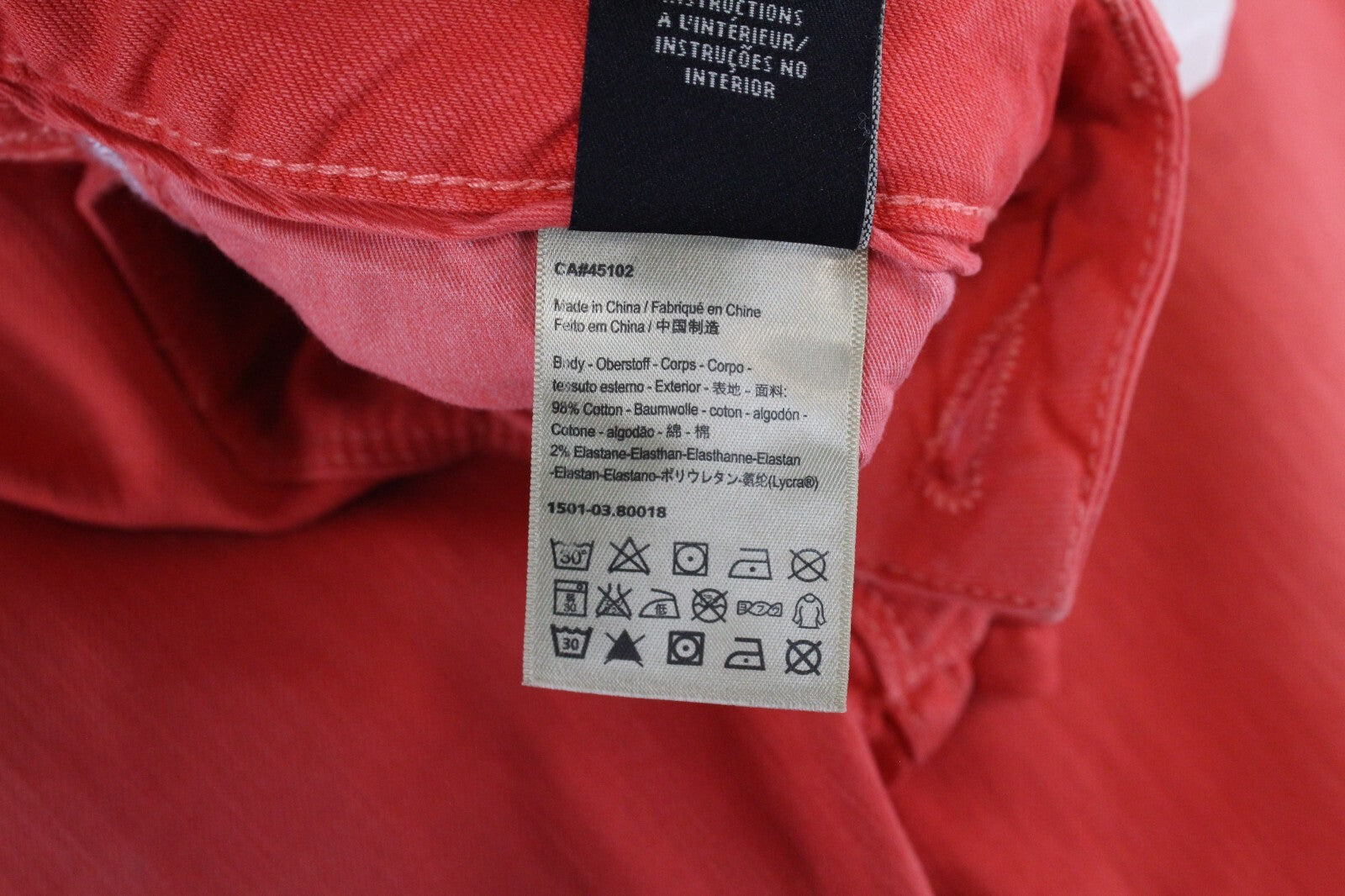 SCOTCH & SODA Men Jeans W32/L32 Steele Super Slim Fit Red Washed Buttoned Dyed