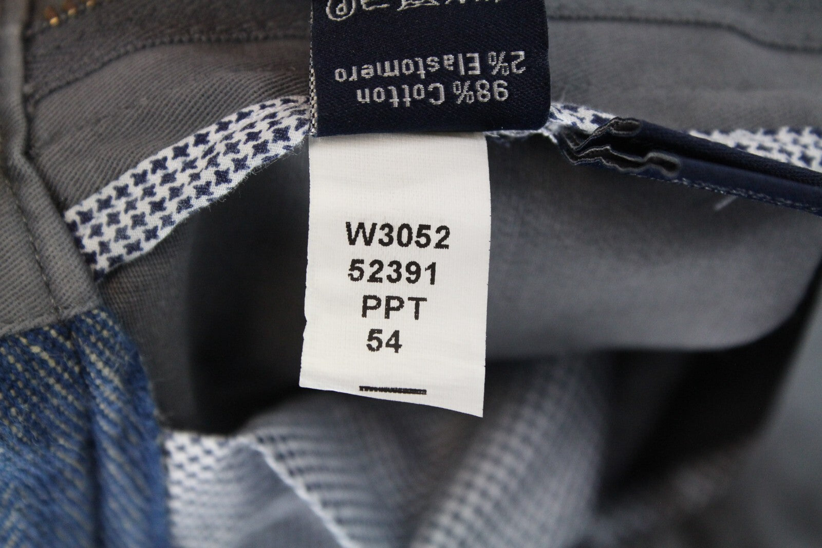 HARMONT & BLAINE Men Trousers 54 Stretch Cotton Grey Flat Front Regular Fit