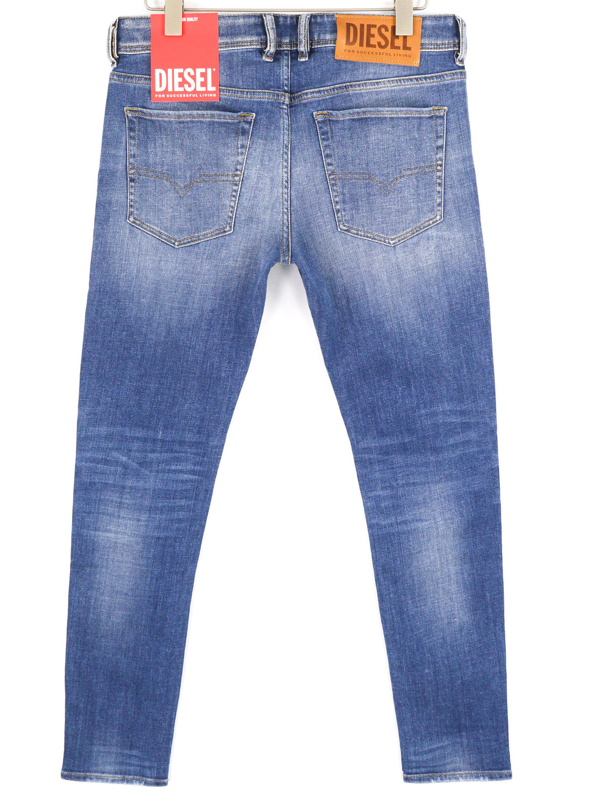 DIESEL Sleenker-X 09A86 Men Jeans W33/L32 Skinny Low Waist Skinny Blue RRP€195