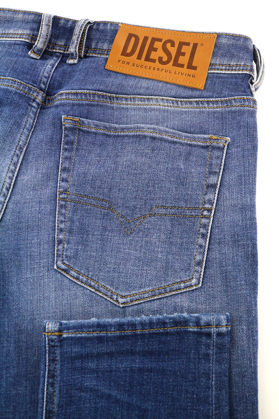 DIESEL Sleenker-X 09A86 Men Jeans W33/L32 Skinny Low Waist Skinny Blue RRP€195