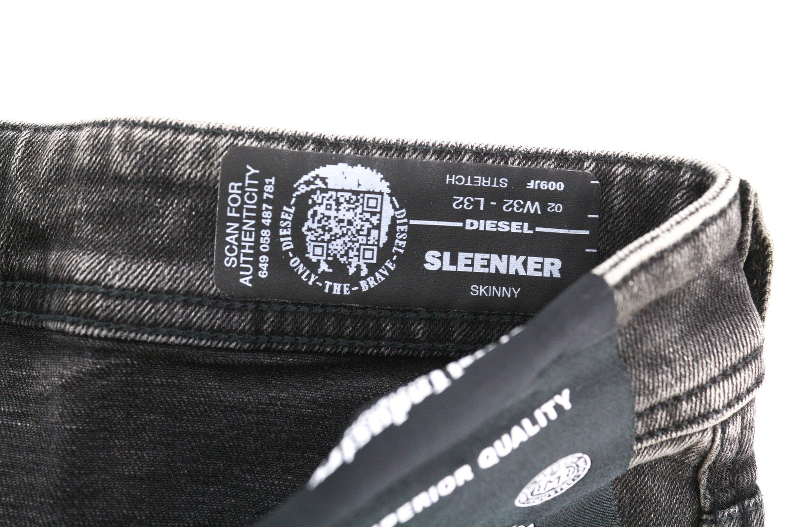 DIESEL Sleenker 009JF Men Jeans W32/L32 Skinny Fit Stretch Distress  RRP€200