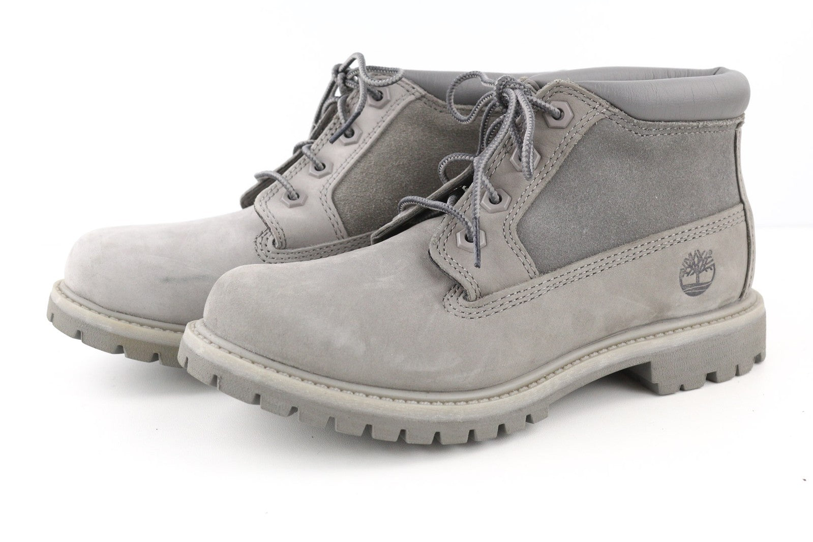 TIMBERLAND A1GYX-A3198 Womens Shoes EU37.5/38 Grey Leather High-Top Casual