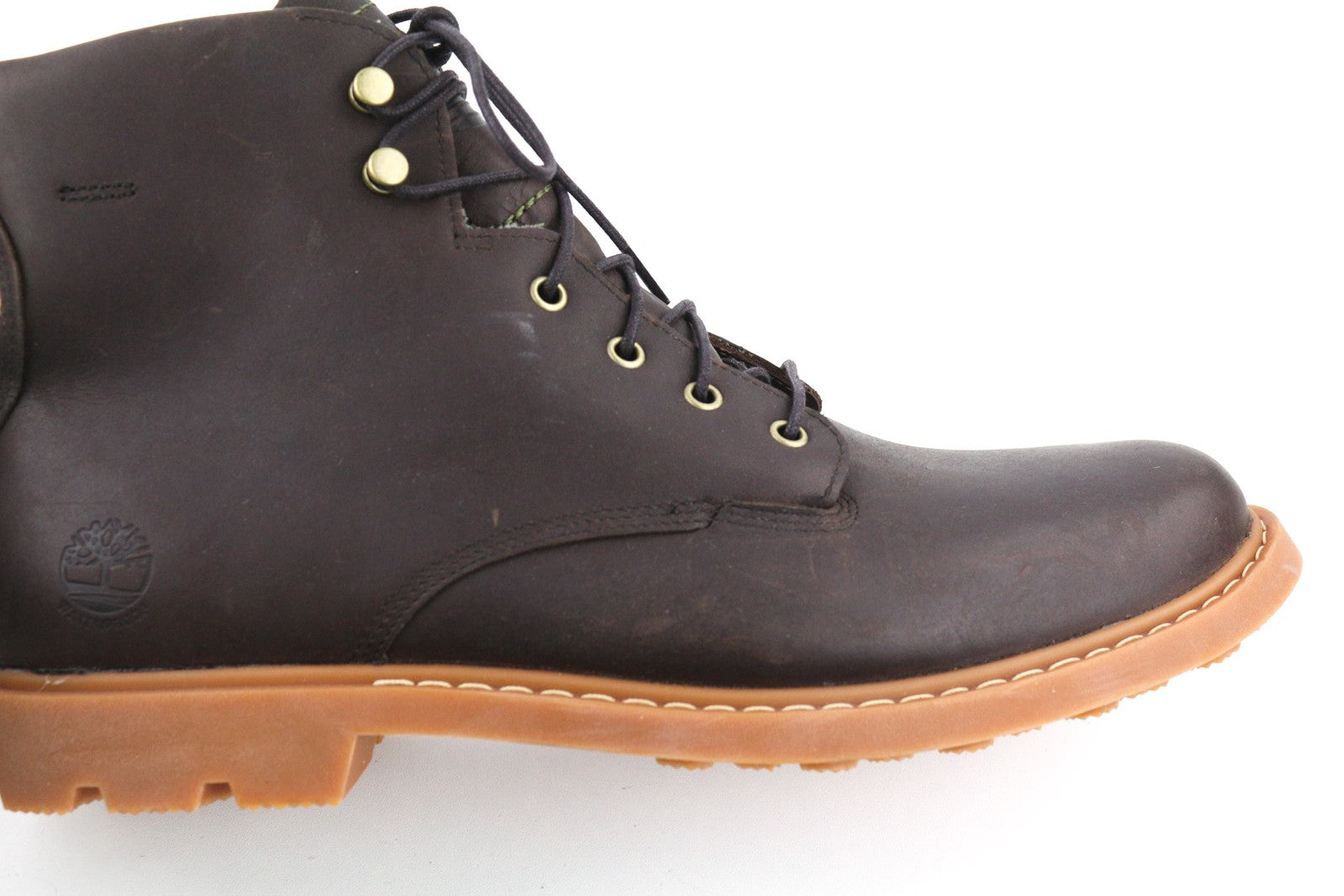 TIMBERLAND AFHP-A5050 Mens Shoes EU43.5/44 Dark Brown Leather High-Top Laced