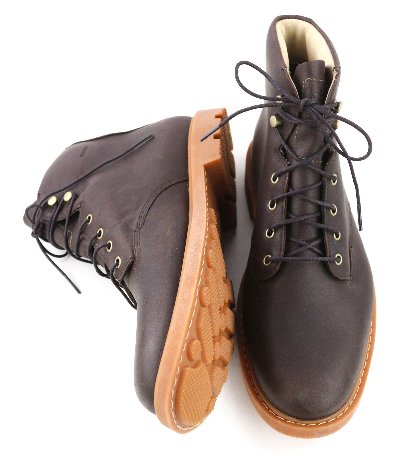 TIMBERLAND AFHP-A5050 Mens Shoes EU43.5/44 Dark Brown Leather High-Top Laced