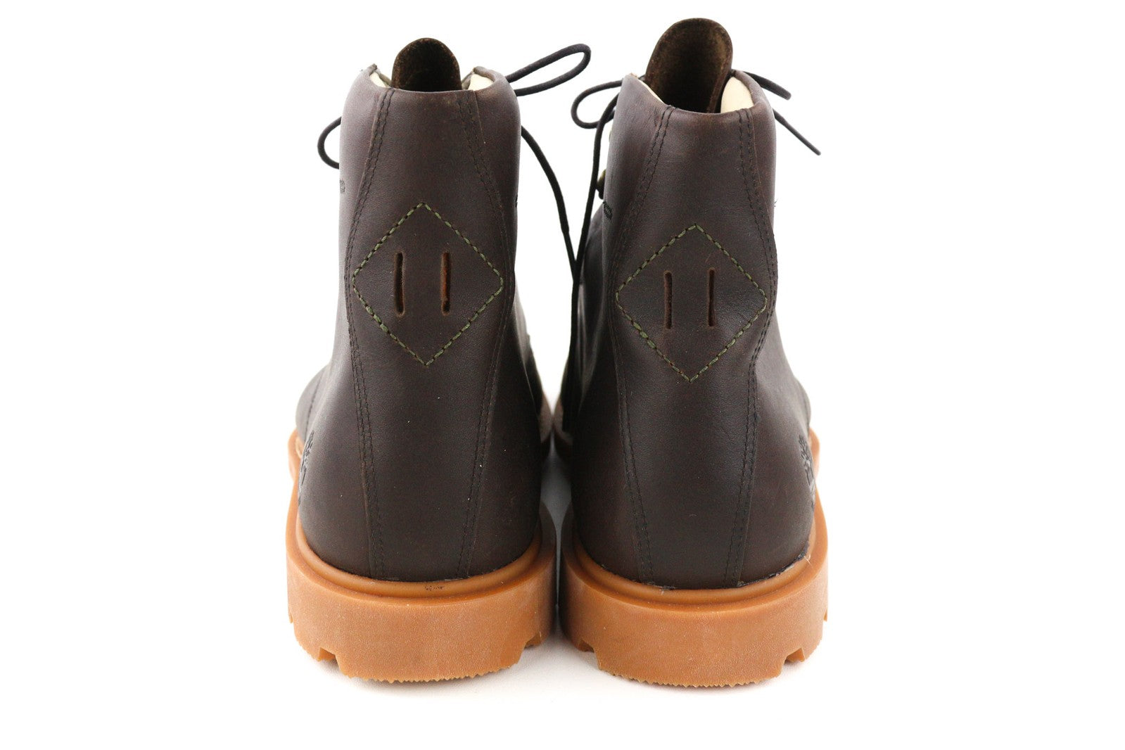 TIMBERLAND AFHP-A5050 Mens Shoes EU43.5/44 Dark Brown Leather High-Top Laced