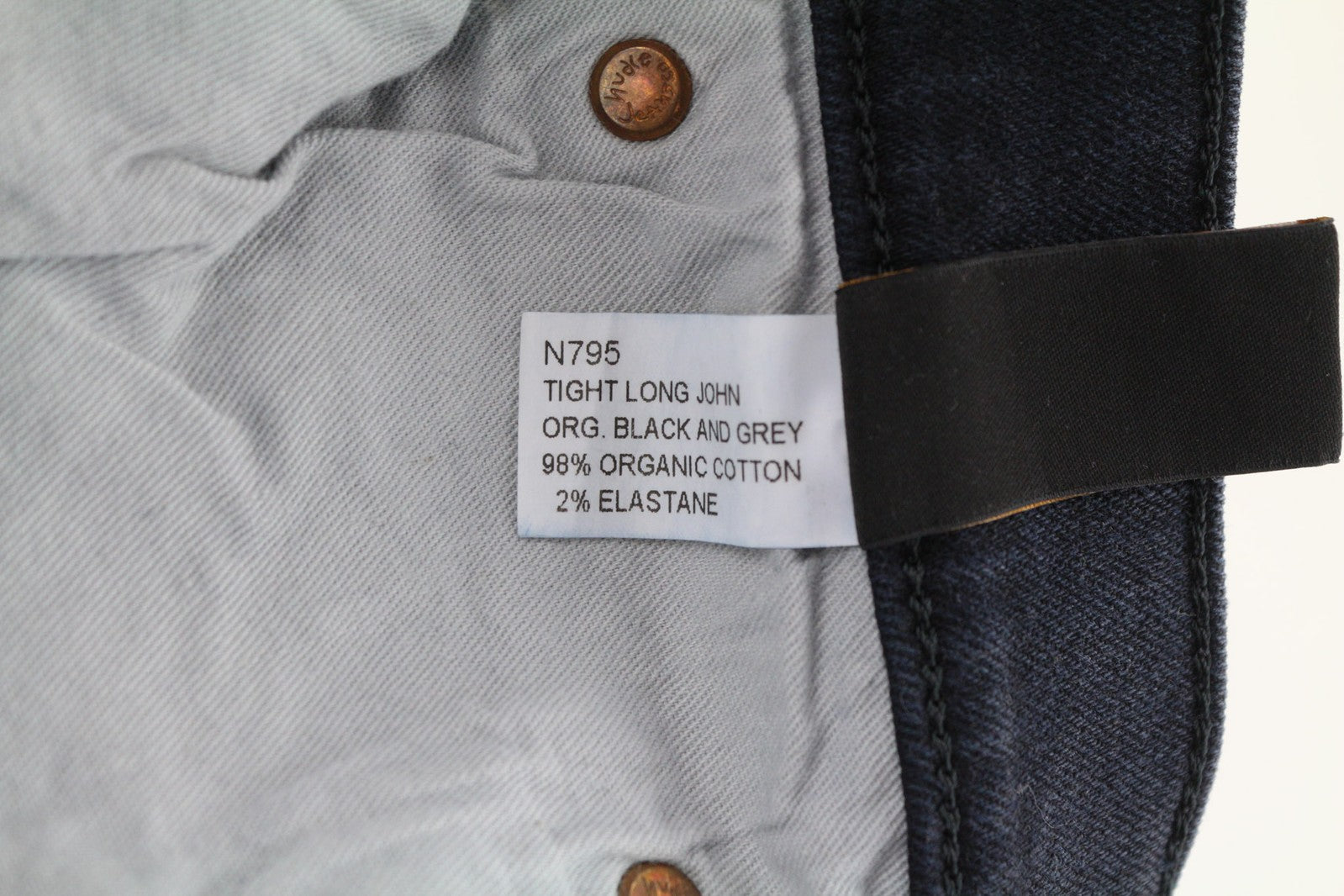 NUDIE JEANS Tight Long John Mens Jeans W30/L32 Slim Fit Washed Stretch Dark Blue