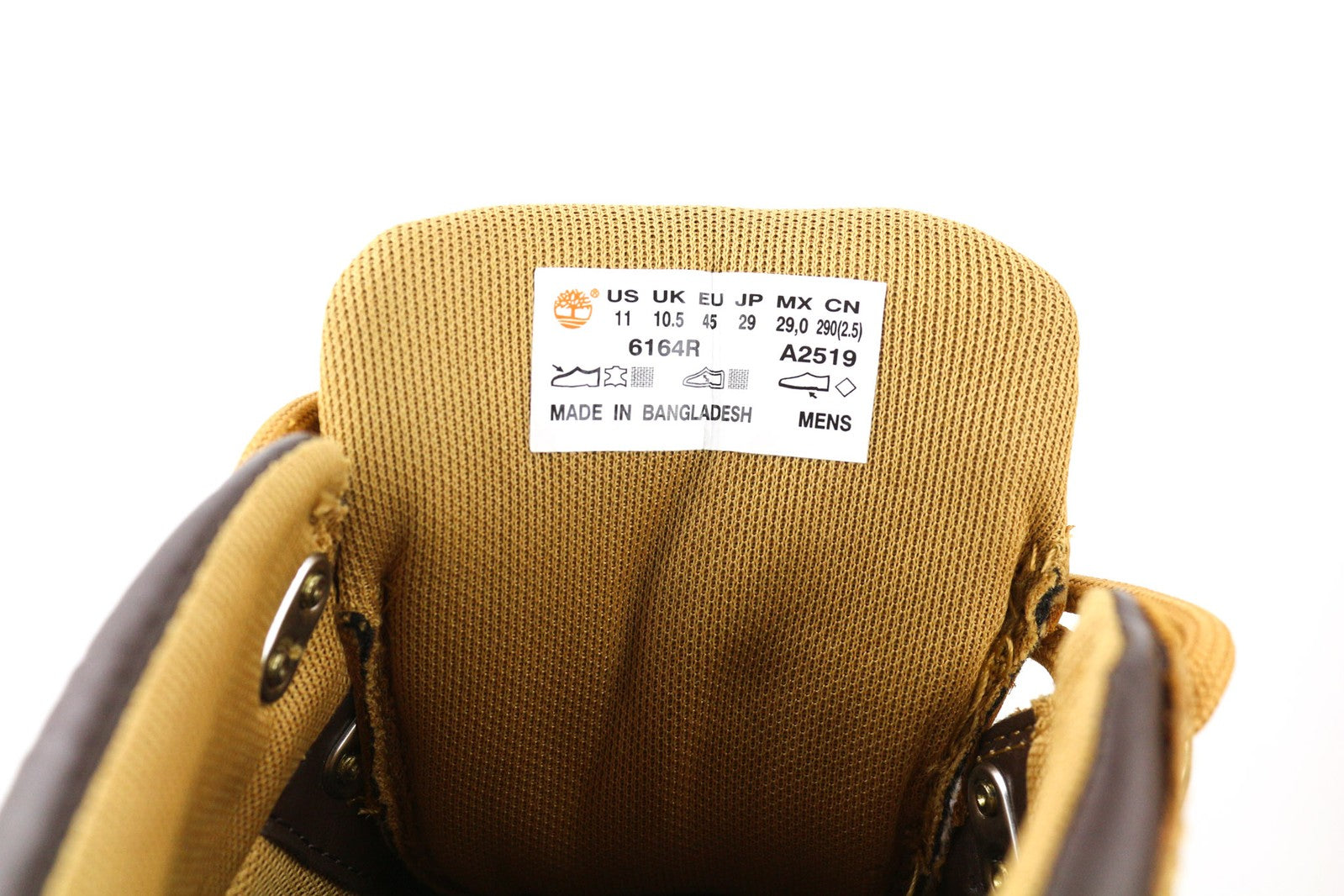 TIMBERLAND 6164R-A2519 Mens Shoes EU45/45.5 Brown Leather Leisure High-Top