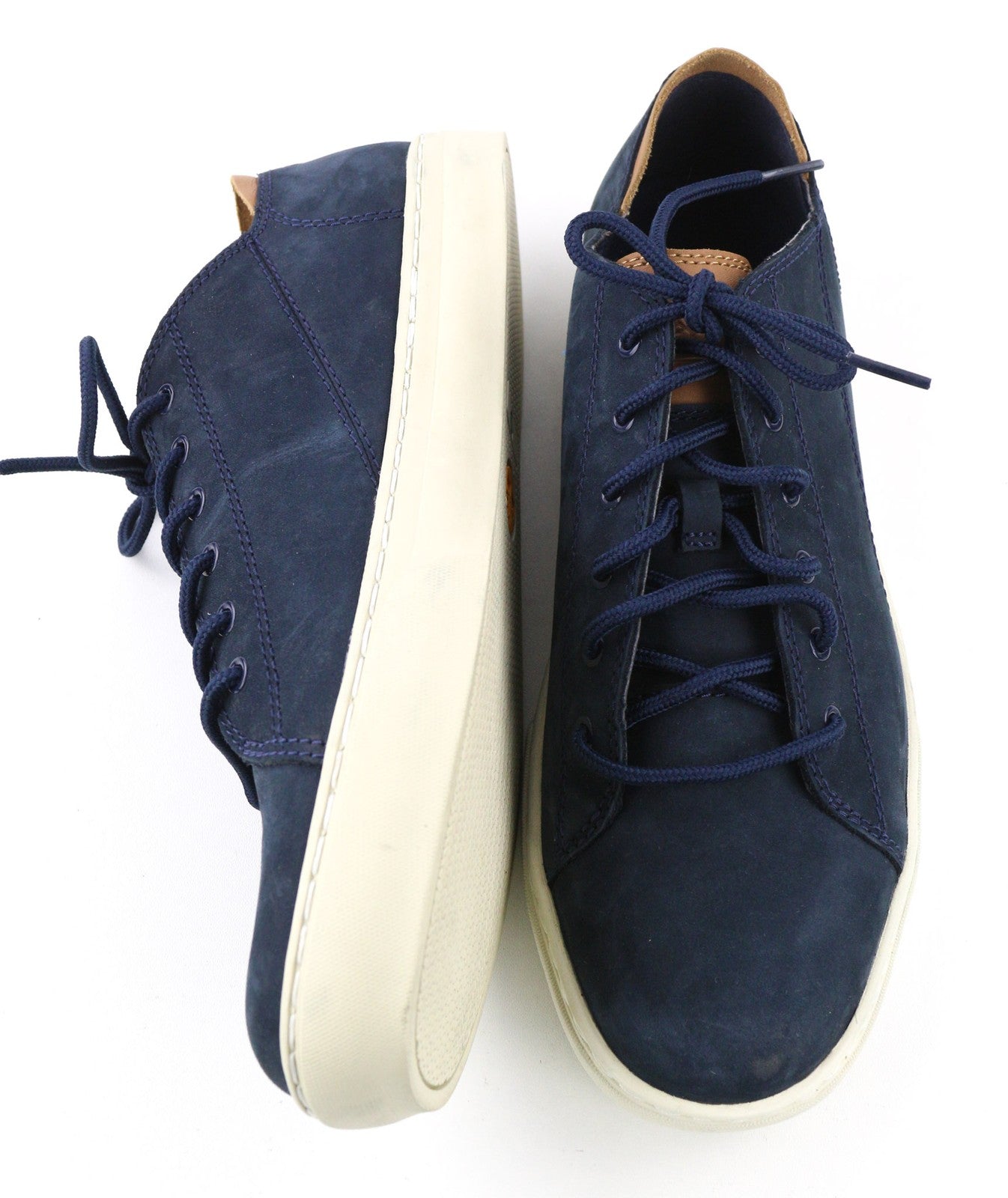 TIMBERLAND A1Y6V-A4646 Mens Trainers EU44/44.5 Navy Blue Leather Low-Top