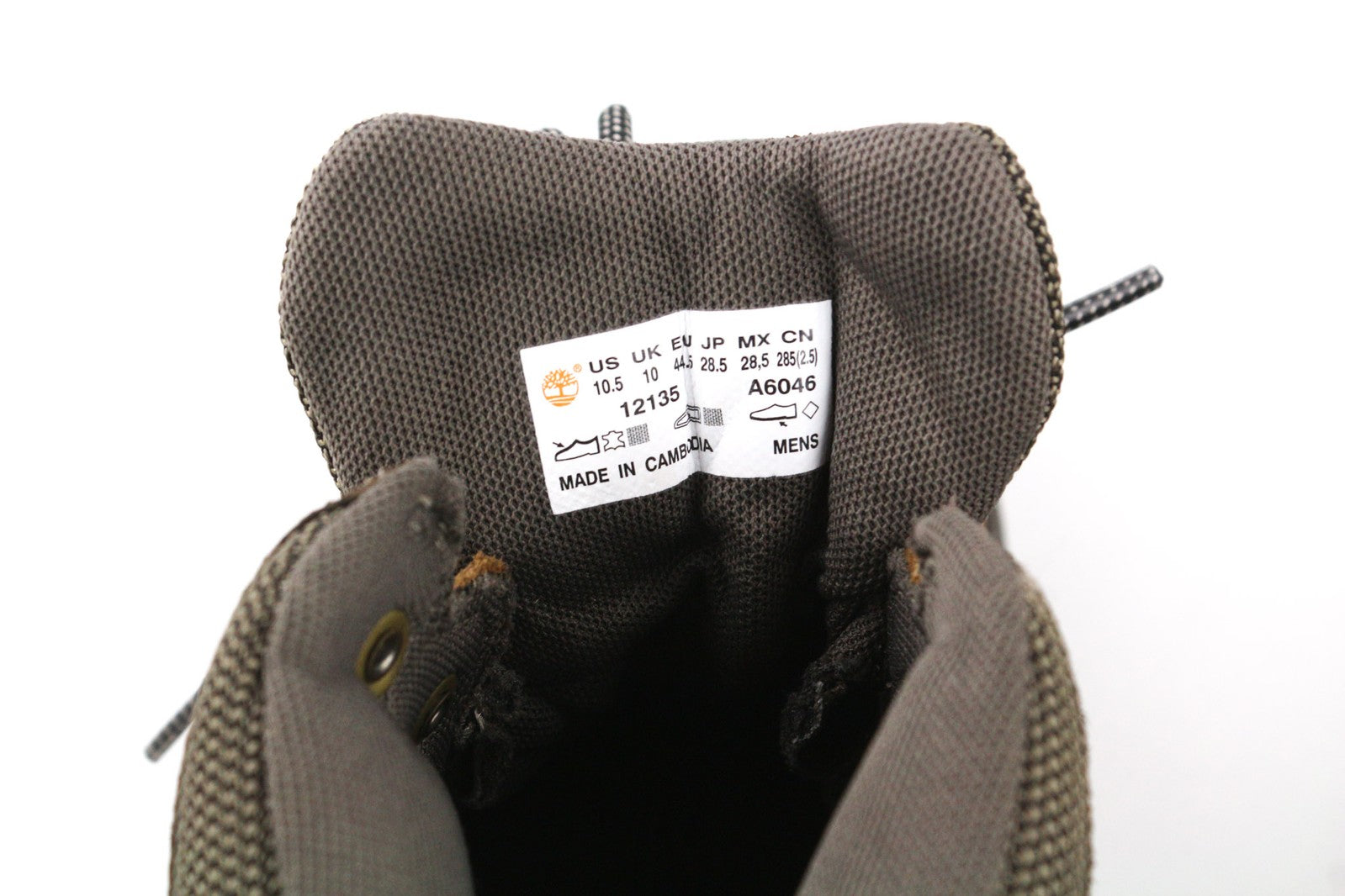 TIMBERLAND 12135-A5946 Mens Shoes EU44/44.5 Brown Leather High-Top Laced Leisure