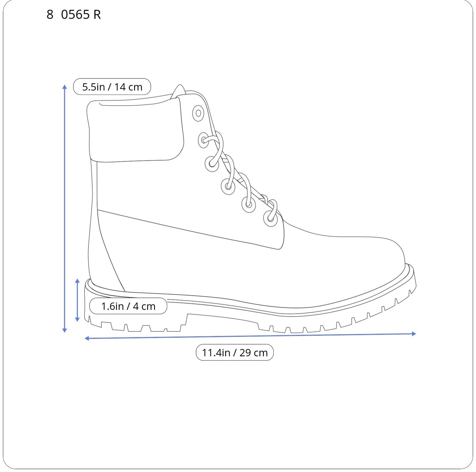 TIMBERLAND 12135-A5946 Mens Shoes EU44/44.5 Brown Leather High-Top Laced Leisure
