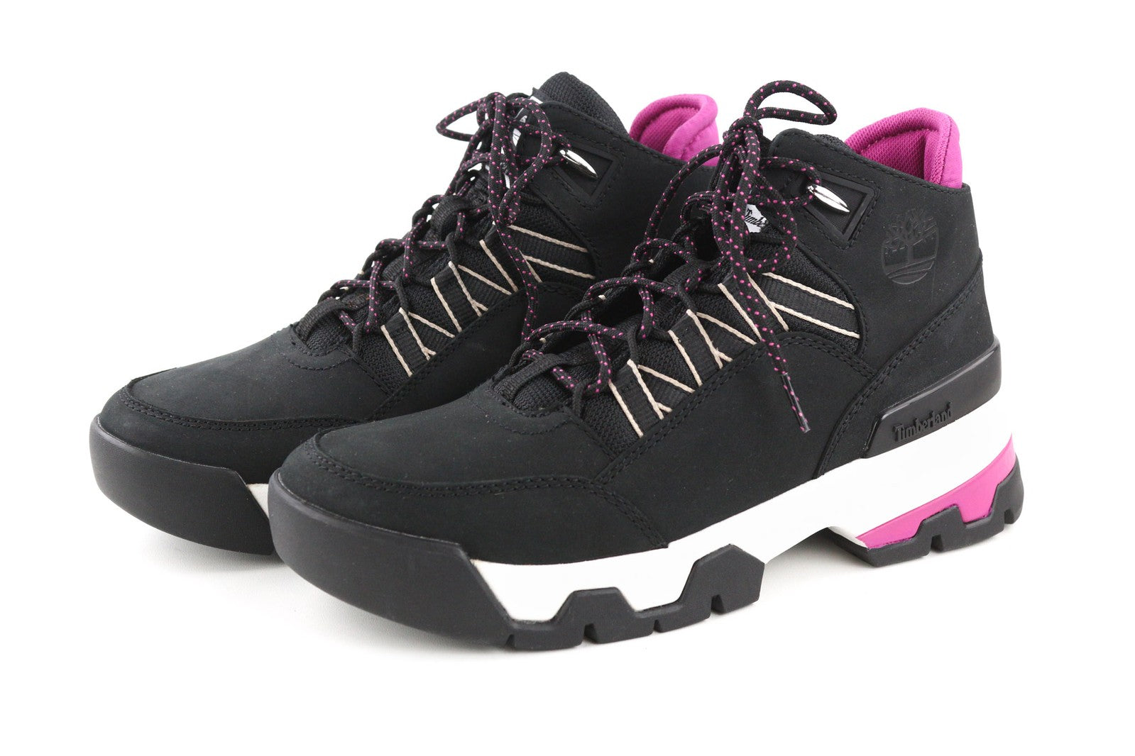 TIMBERLAND A2H41-A6319 Womens Shoes EU37.5/38 Black Leather Trainer Style Laced