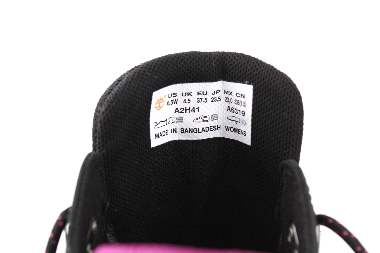 TIMBERLAND A2H41-A6319 Womens Shoes EU37.5/38 Black Leather Trainer Style Laced