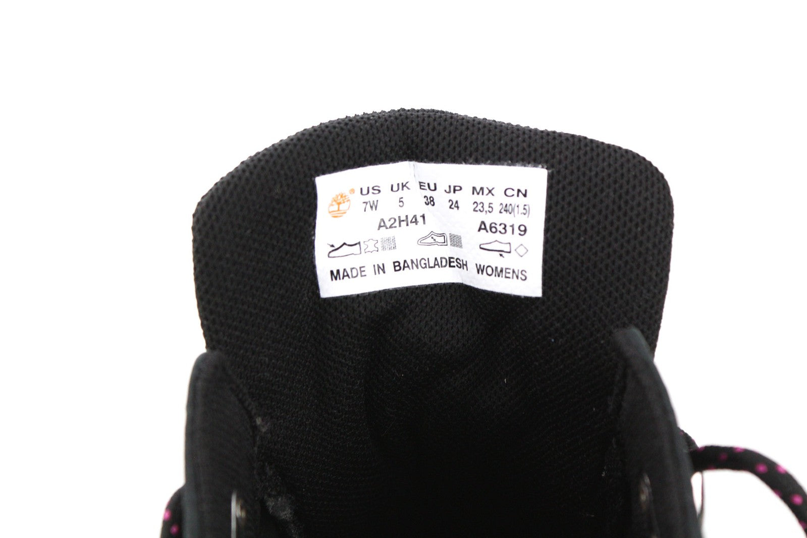 TIMBERLAND A2H41-A6319 Womens Shoes EU37.5/38 Black Leather Trainer Style Laced