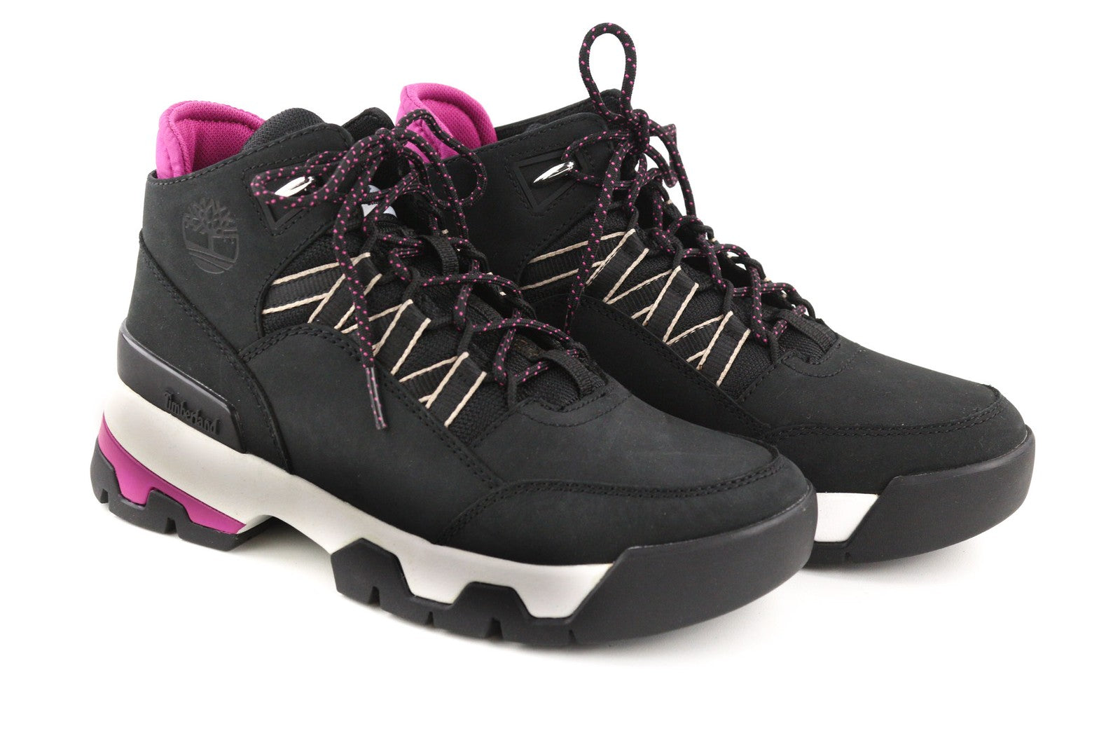 TIMBERLAND A2H41-A6319 Womens Shoes EU37.5/38 Black Leather Trainer Style Laced