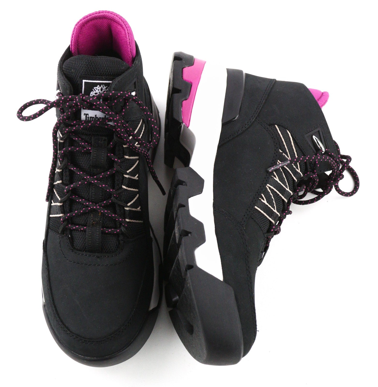 TIMBERLAND A2H41-A6319 Womens Shoes EU37.5/38 Black Leather Trainer Style Laced