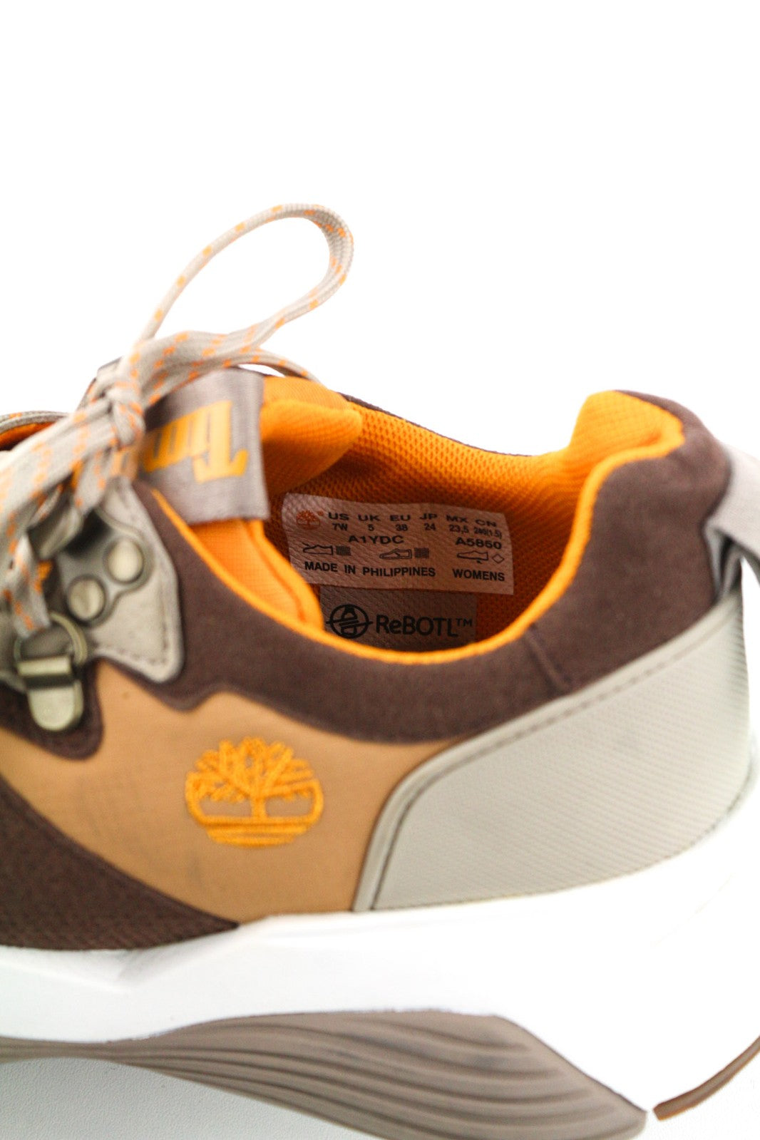 TIMBERLAND A1YDC-A5850 Womens Trainers EU37.5/38 Brown Textile Low-Top