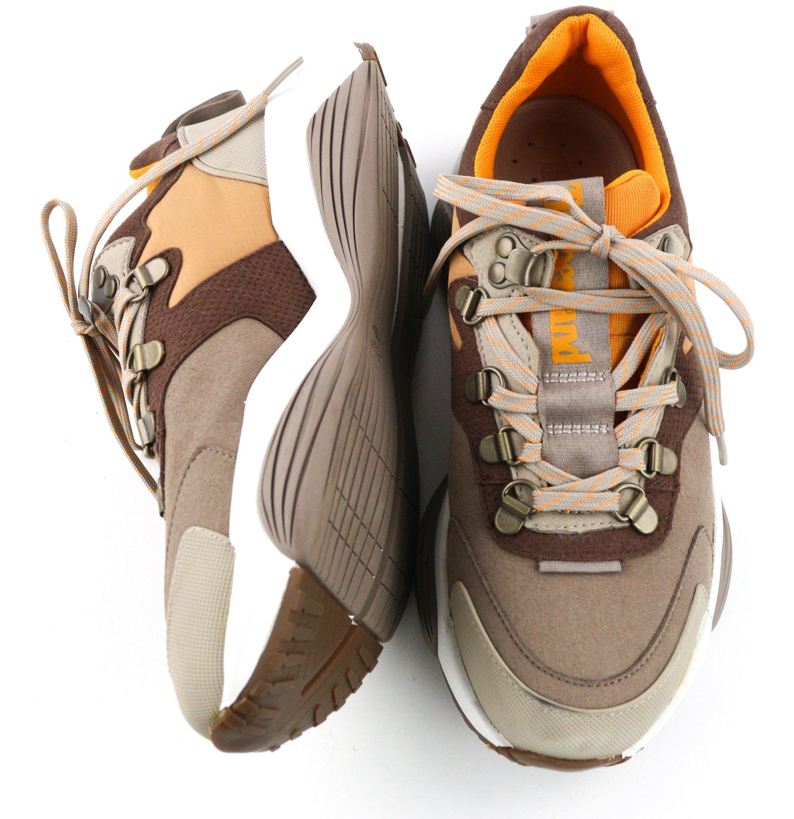 TIMBERLAND A1YDC-A5850 Womens Trainers EU37.5/38 Brown Textile Low-Top